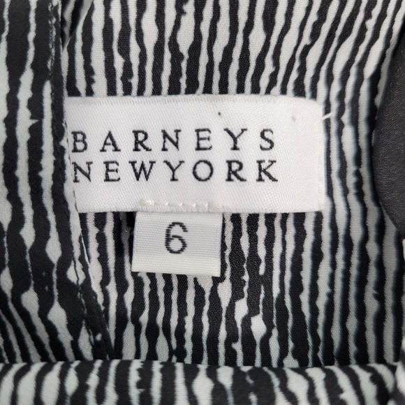 Barney's New York Women's Midi Black Diamond Print Dress Size 6  52522-0546 - Picture 7 of 9